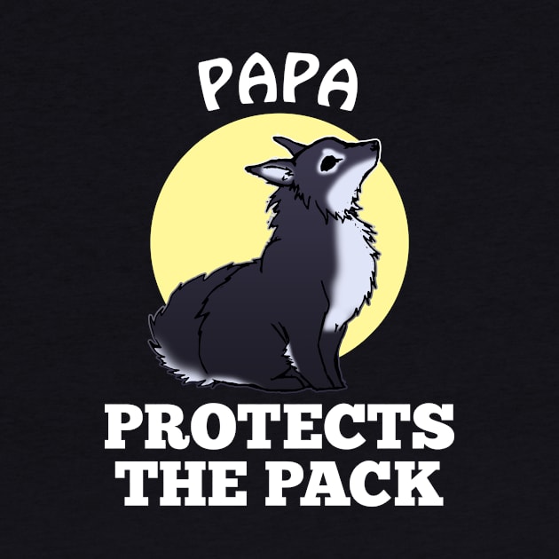 Papa Protects the Pack by WordWind